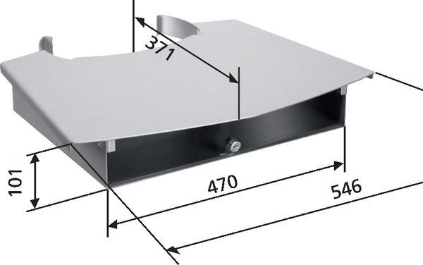 PFA 9034 Uzamykateľná skrinka na príslušenstvo pre stojany Vogels 