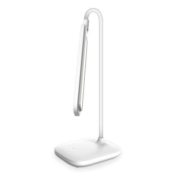 Platinet PDL6728 stolná LED lampa 5W stmievateľná, integrovaná batéria 2400mAh, USB port, biela 