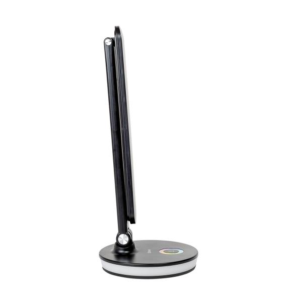 Platinet PDL400RGBB stolná LED lampa 12W stmievateľná, dotykové ovládanie, USB port, čierna 