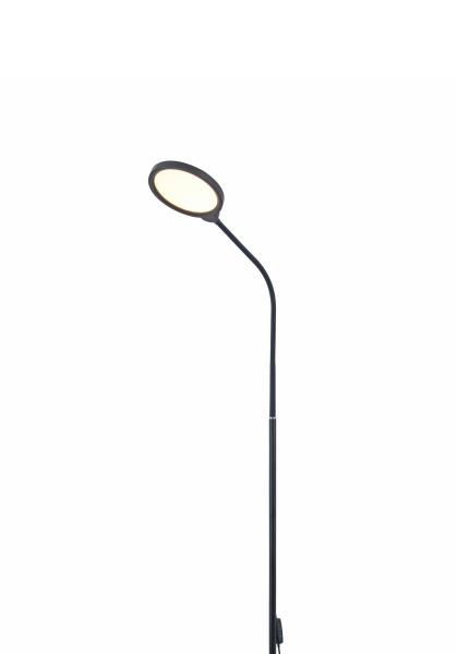 Platinet PFL1084B podlahová LED lampa 10W stmievateľná 2v1, čierna 