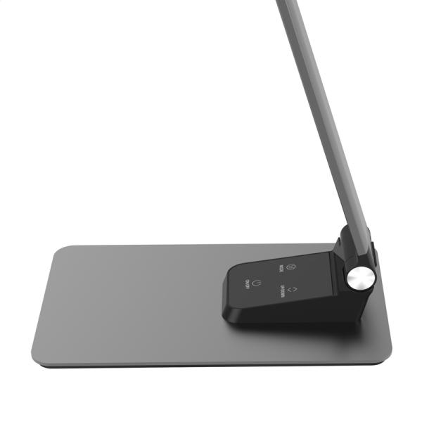 Platinet PDL509 stolná LED lampa 10W, stmievateľná, dotykové ovládanie, USB port, ALU 