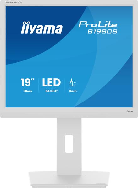 iiyama ProLite/ B1980S-W1/ 19"/ TN/ 1280x1024/ 75Hz/ 3ms/ White/ 3R 