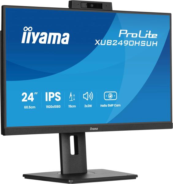 iiyama ProLite/ XUB2490HSUH-B2/ 23, 8"/ IPS/ FHD/ 100Hz/ 4ms/ Black/ 3R 