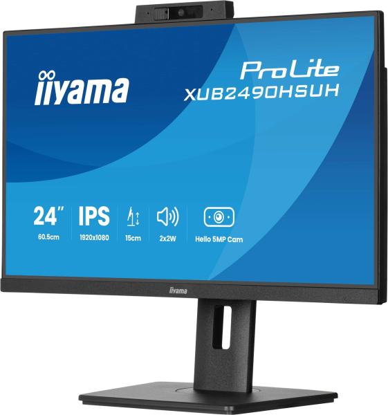 iiyama ProLite/ XUB2490HSUH-B2/ 23, 8"/ IPS/ FHD/ 100Hz/ 4ms/ Black/ 3R 