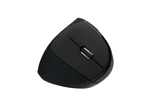 Myš C-TECH VEM-09/ Vertikálna/ Optická/ Pre pravákov/ 1 600 DPI/ Bezdrôtová USB/ Čierna 