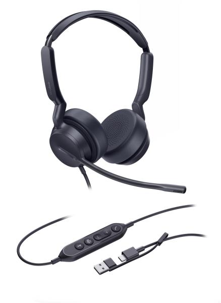 Yealink UH42 Dual Teams USB-C/ A, drôtová náhlavná 