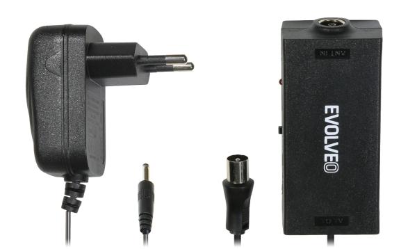 EVOLVEO Amp 1, anténny zosilňovač FM/ DAB+/ DVB-T2, filter LTE, 4G, 5G 