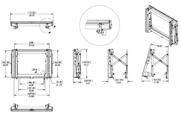 Vogel´s PFW 6870 LCD pop-out držiak na videosteny 