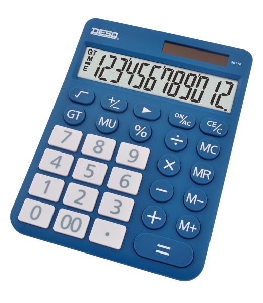 Kalkulačka DESQ XL, tmavo modrá 