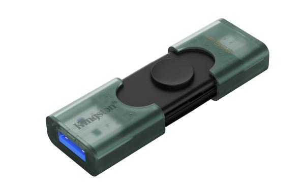 DataTraveler Duo G2/ 256GB/ USB 3.2/ USB-A + USB-C/ Zelená 