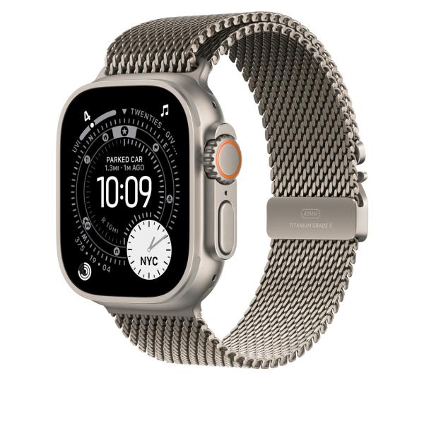 Watch Acc/ 49/ Natural Titanium Milanese Loop - S 