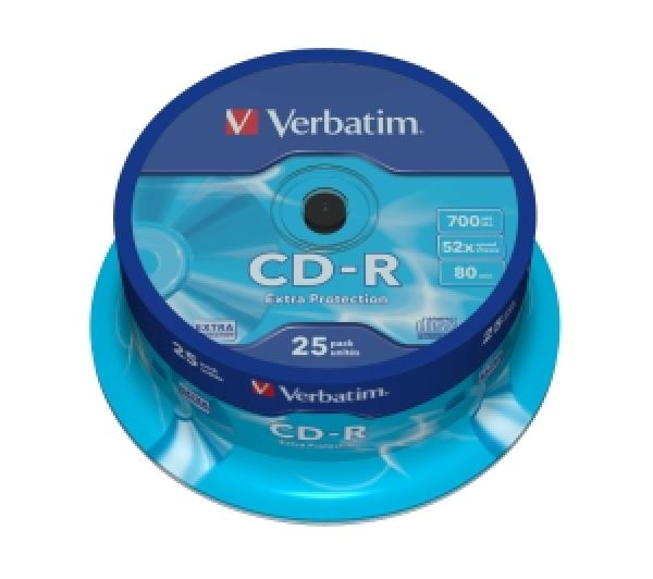 VERBATIM CD-R(25-Pack)Spindle/ Extra Protection/ DL/ 52x/ 700MB