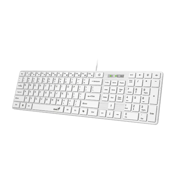 GENIUS Slimstar 126 klávesnica + Copilot biela 