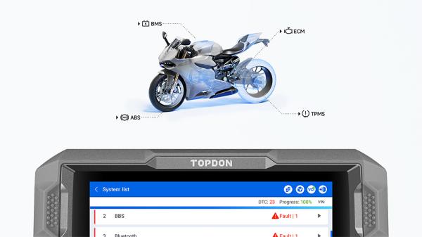TOPDON diagnostické zariadenie UltraDiag Moto/ RAM 2GB/ 10000mAh/ Android/ 12V DC/ 4jadrový procesor 
