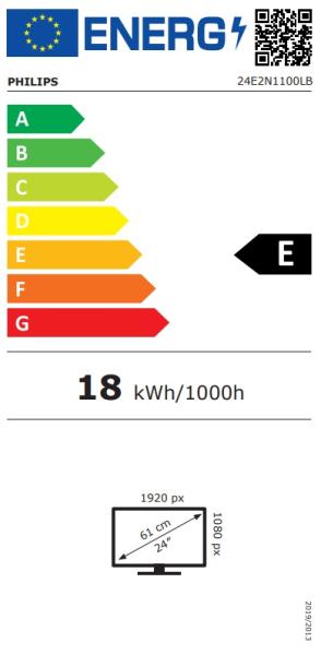 Philips/ 24E2N1100LB/ 23, 8"/ VA/ FHD/ 100Hz/ 1ms/ Čierna/ 3R 