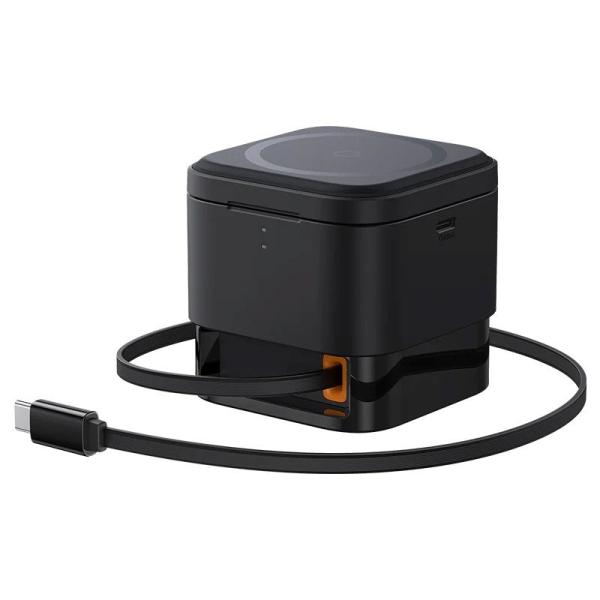 Baseus MagPro 3v1 Magnetická Bezdrôtová Nabíjačka 25W Cosmic Black 