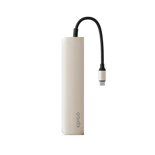 Epico 6v1 hliníkový USB-C 8K hub - hviezdna 