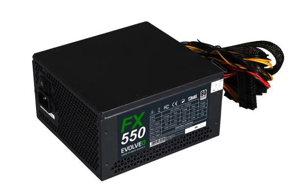 EVOLVEO FX 550/ 550W/ ATX/ 80PLUS 230V EU/ Bulk 