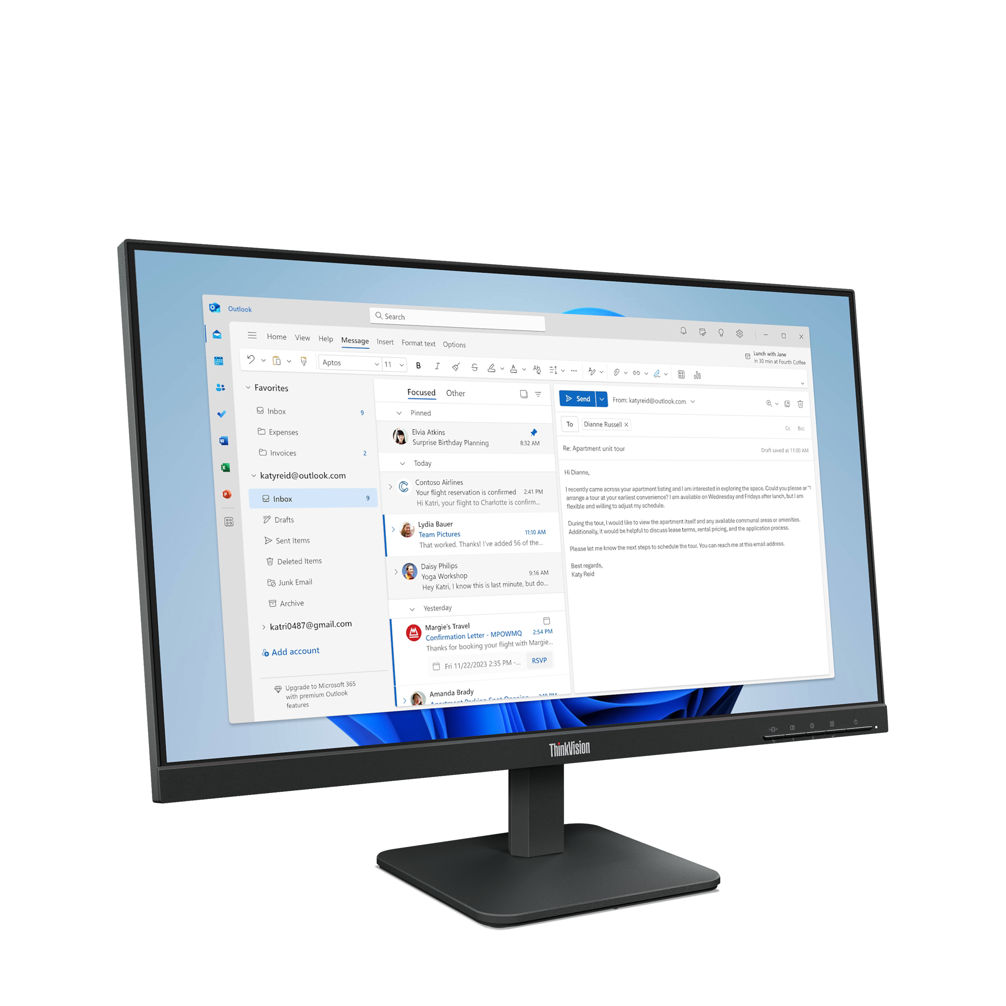 Lenovo ThinkVision/ S24e-4e/ 23, 8"/ IPS/ FHD/ 100Hz/ 4ms/ Čierna/ 3R 