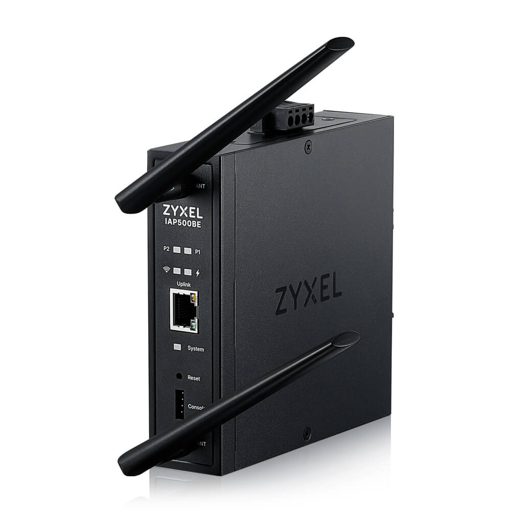 Zyxel IAP500BE, BE5000, Dual Radio 2x2 MU-MIMO, PoE+ (802.3at), DIN Rail Mounted Standalone/ Nebula 