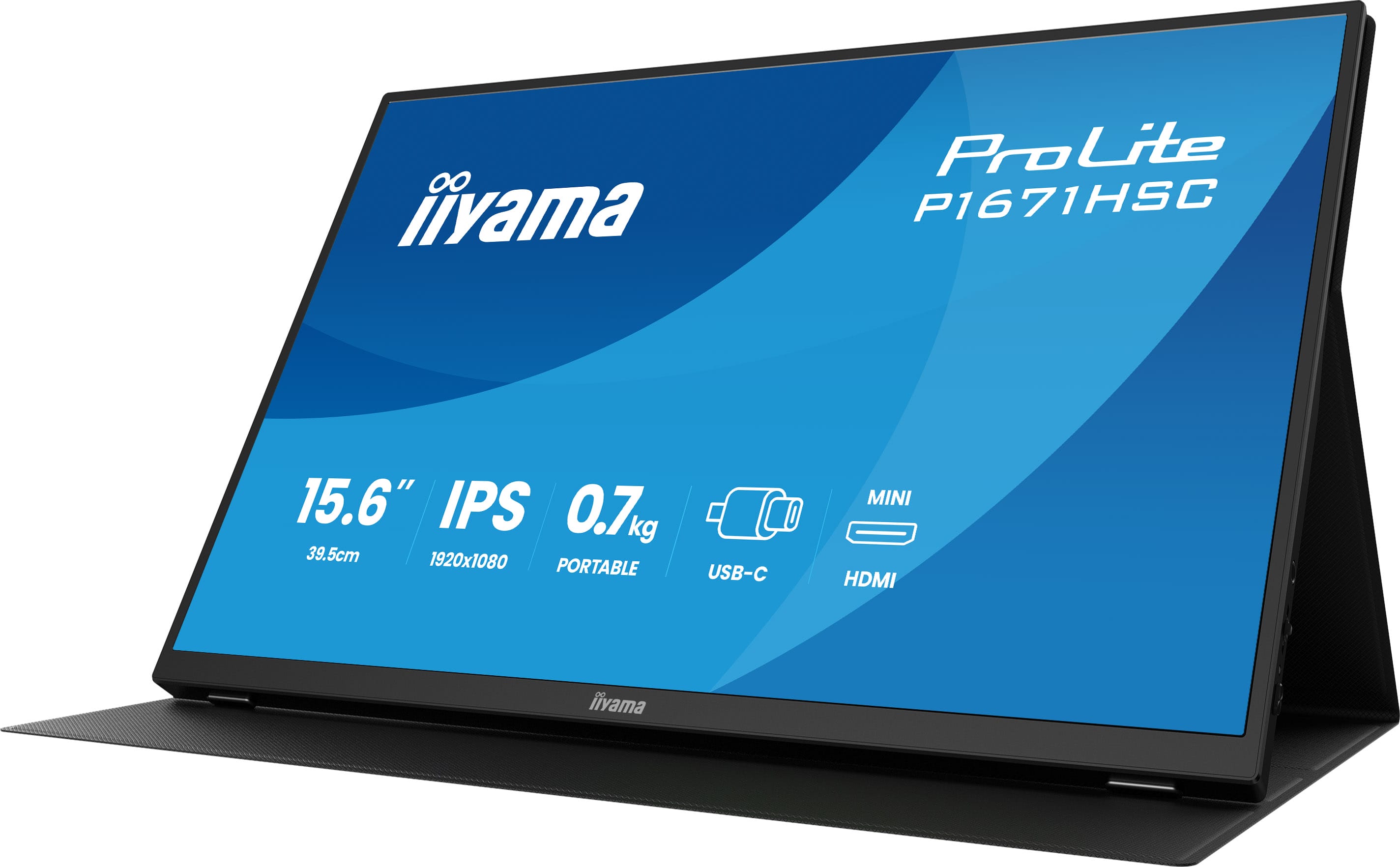 iiyama ProLite/ P1671HSC-B1/ 15, 6"/ IPS/ FHD/ 60Hz/ 3ms/ Čierna/ 3R 