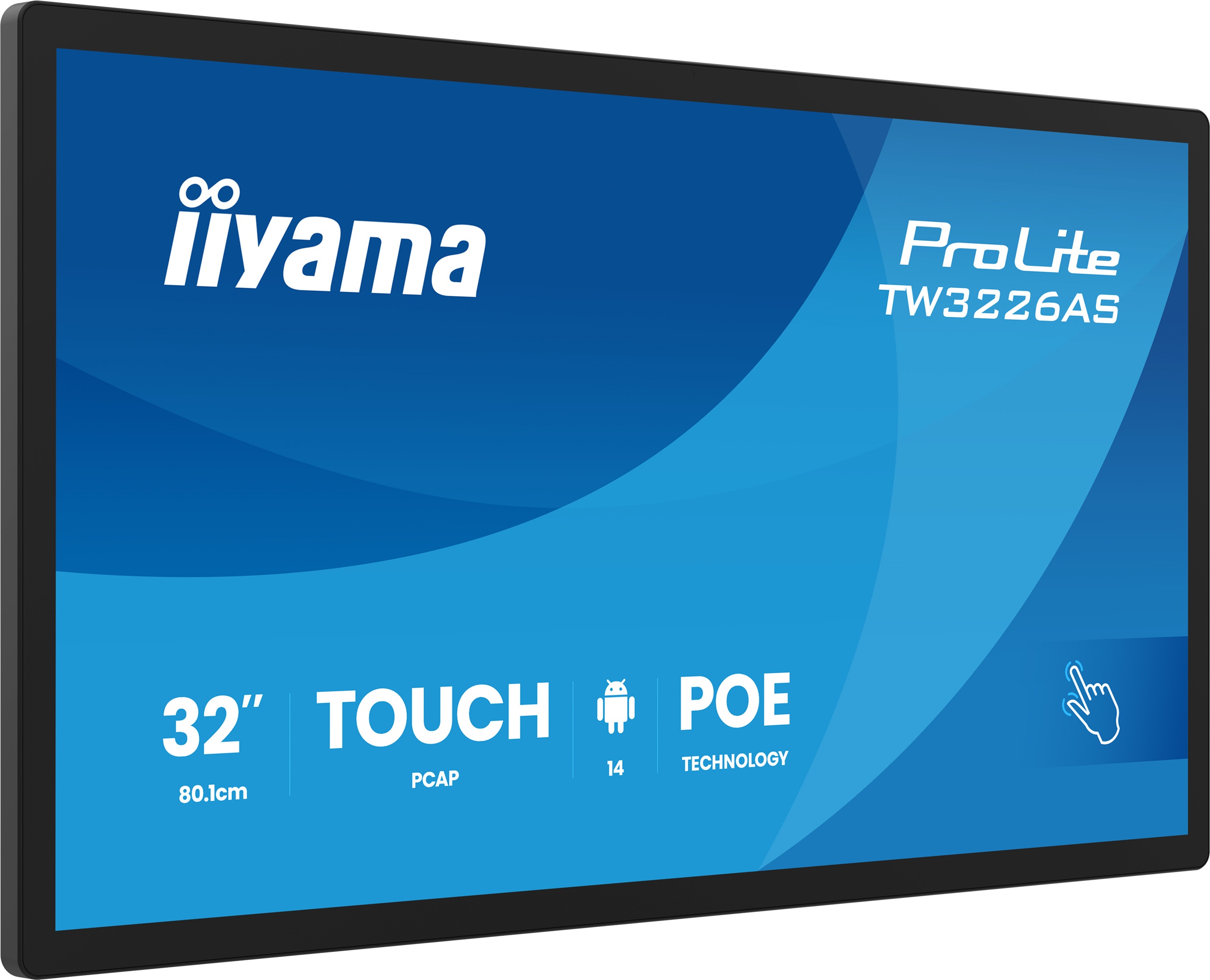 32" iiyama TW3226AS-B3P: VA, FHD, Android, POE 