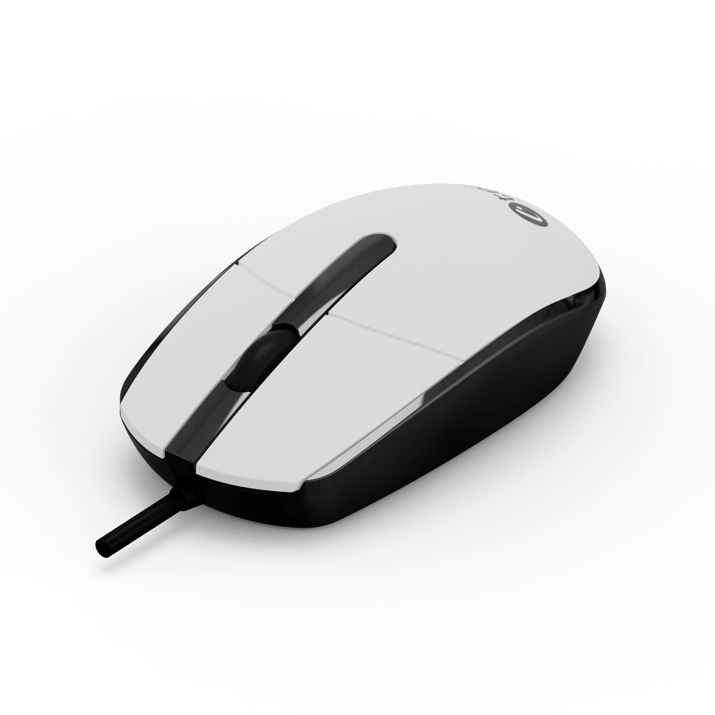 Myš C-TECH WM-10, čiernobiela, USB 