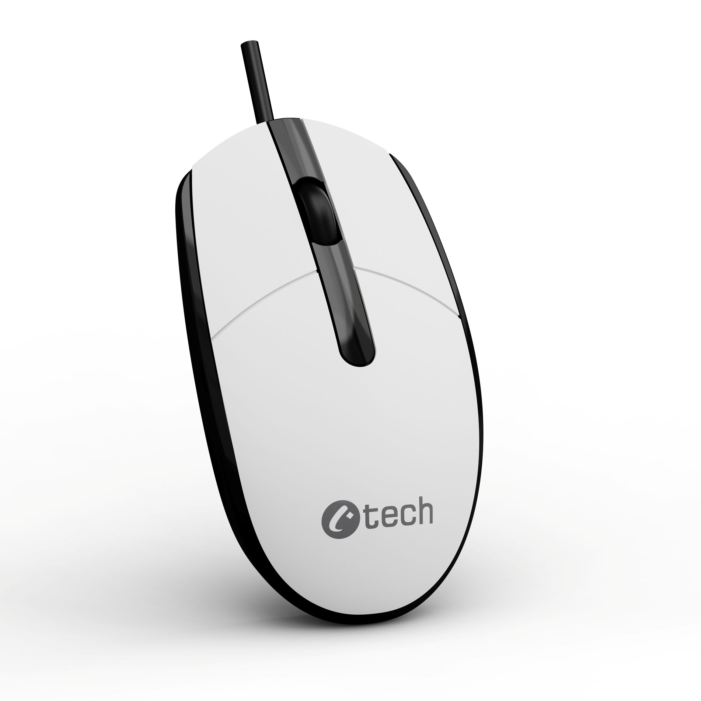 Myš C-TECH WM-10, čiernobiela, USB 