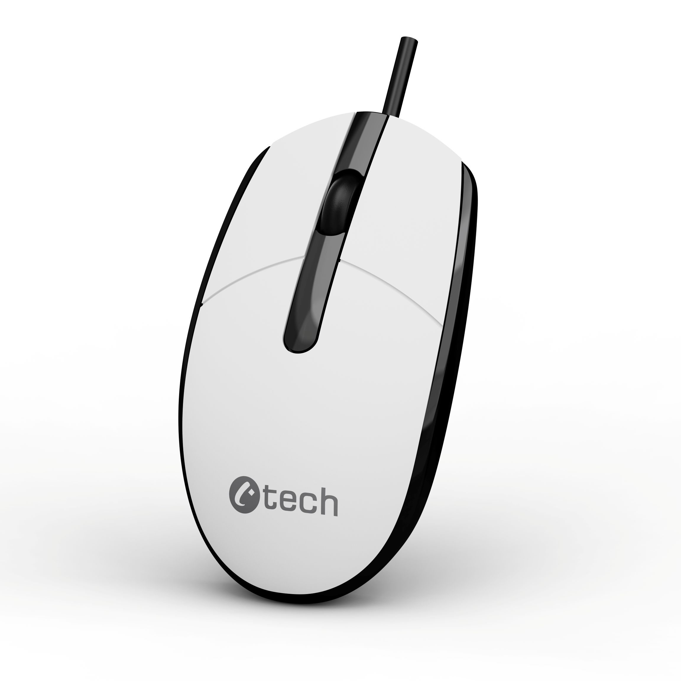 Myš C-TECH WM-10, čiernobiela, USB 