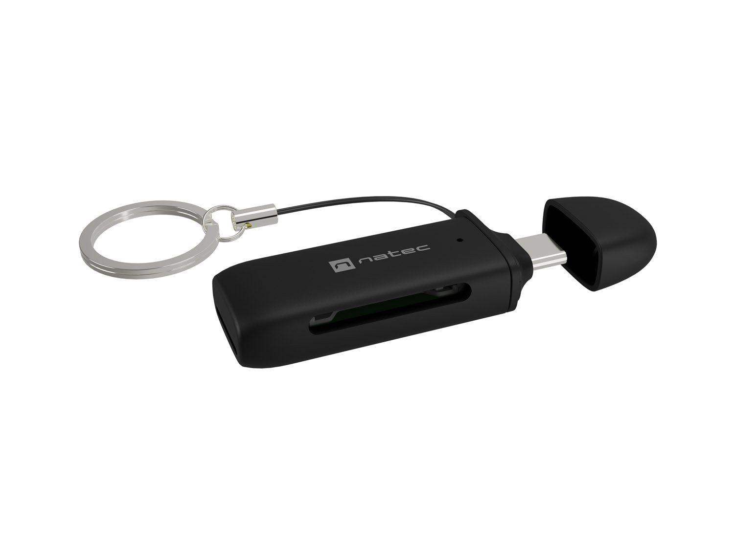 Čítačka kariet Natec SCARAB C SD/ MICRO SD USB 3.2 GEN 1, Čierna 