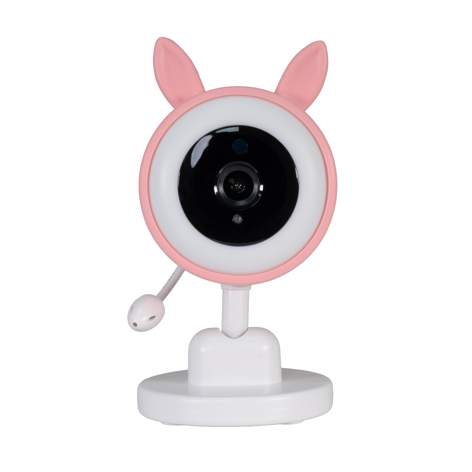 EVOLVEO Baby Monitor N35, detská pestúnka s kamerou, VOX, teplomer, nočné videnie, RGB svetlo, Ružová 