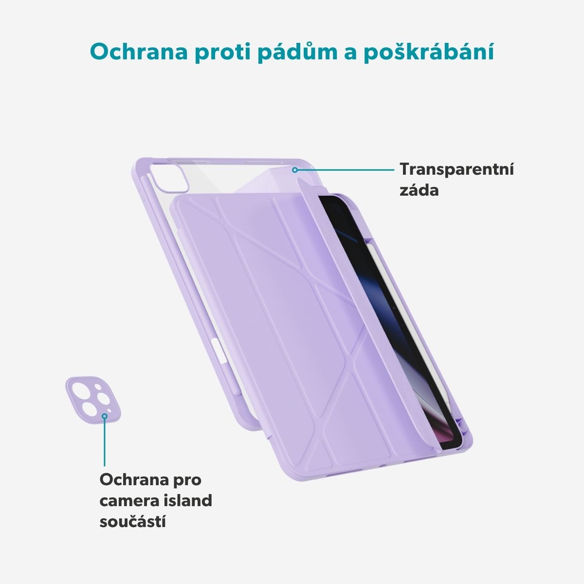 Epico Flip Case iPad Pro 12, 9" (2018-2022)/ Air 13" M2-M4 - fialová 