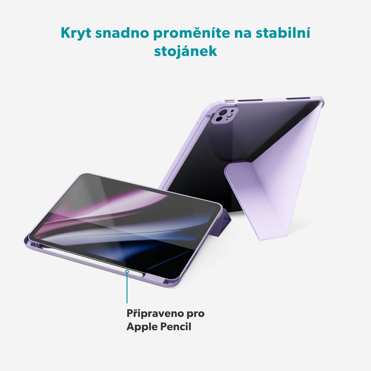 Epico Flip Case iPad Pro 12, 9" (2018-2022)/ Air 13" M2-M4 - fialová 