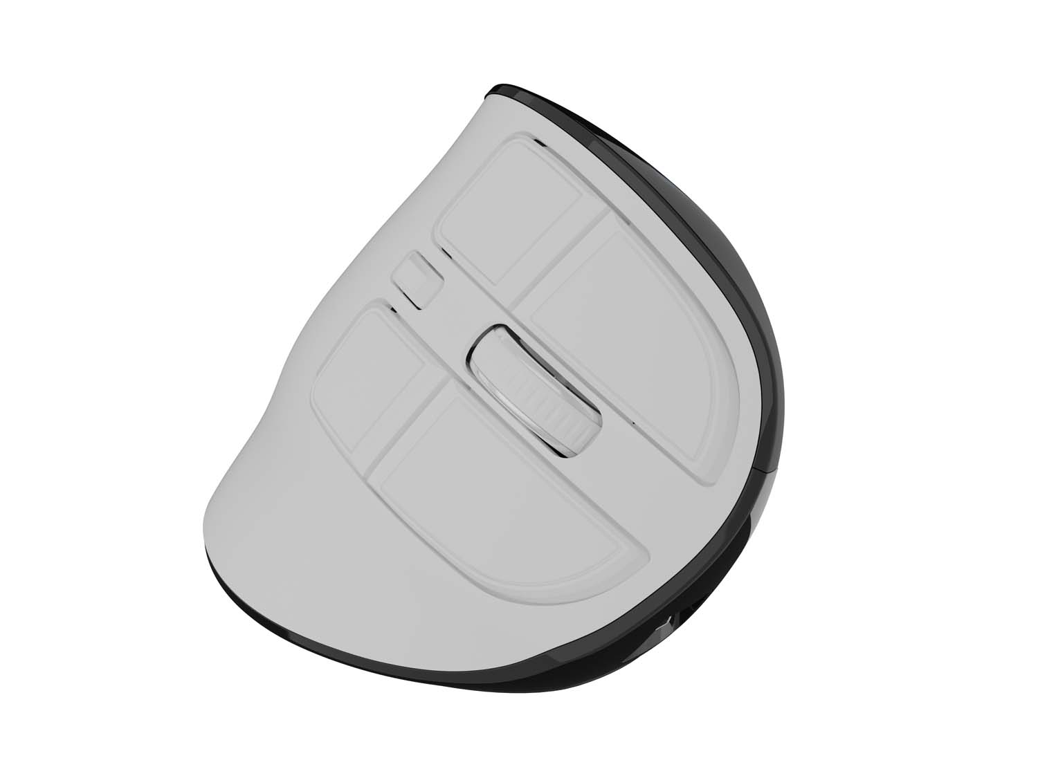 Vertikálna bezdrôtová myš Natec EUPHONIE PRO/ Vertikálna/ Blue Sense/ Pre pravákov/ 2 400 DPI/ USB+BT/ Biela 