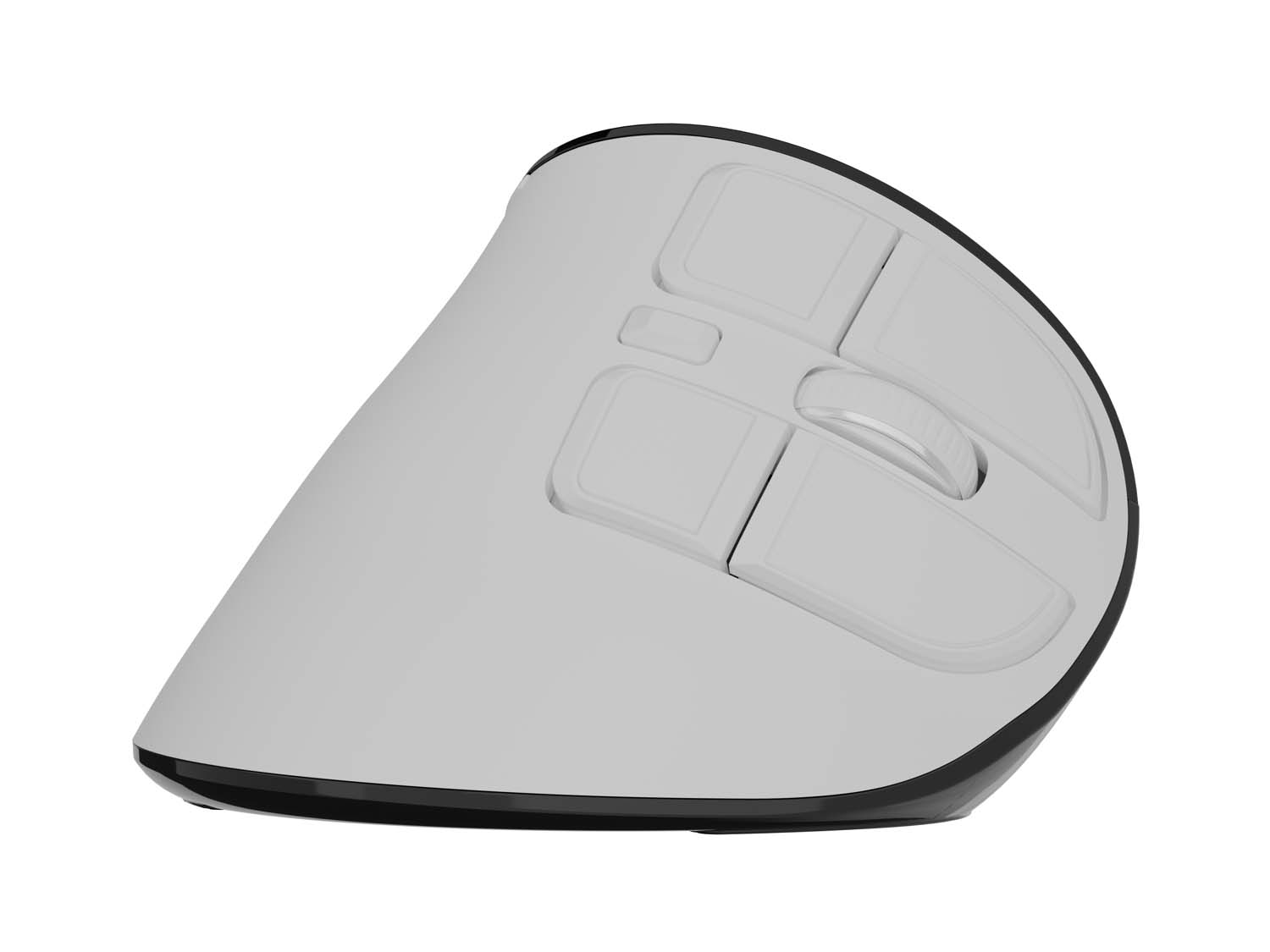 Vertikálna bezdrôtová myš Natec EUPHONIE PRO/ Vertikálna/ Blue Sense/ Pre pravákov/ 2 400 DPI/ USB+BT/ Biela 