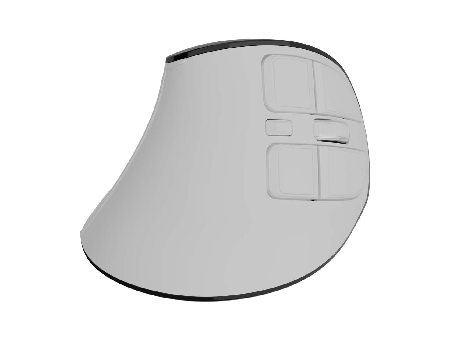 Vertikálna bezdrôtová myš Natec EUPHONIE PRO/ Vertikálna/ Blue Sense/ Pre pravákov/ 2 400 DPI/ USB+BT/ Biela 