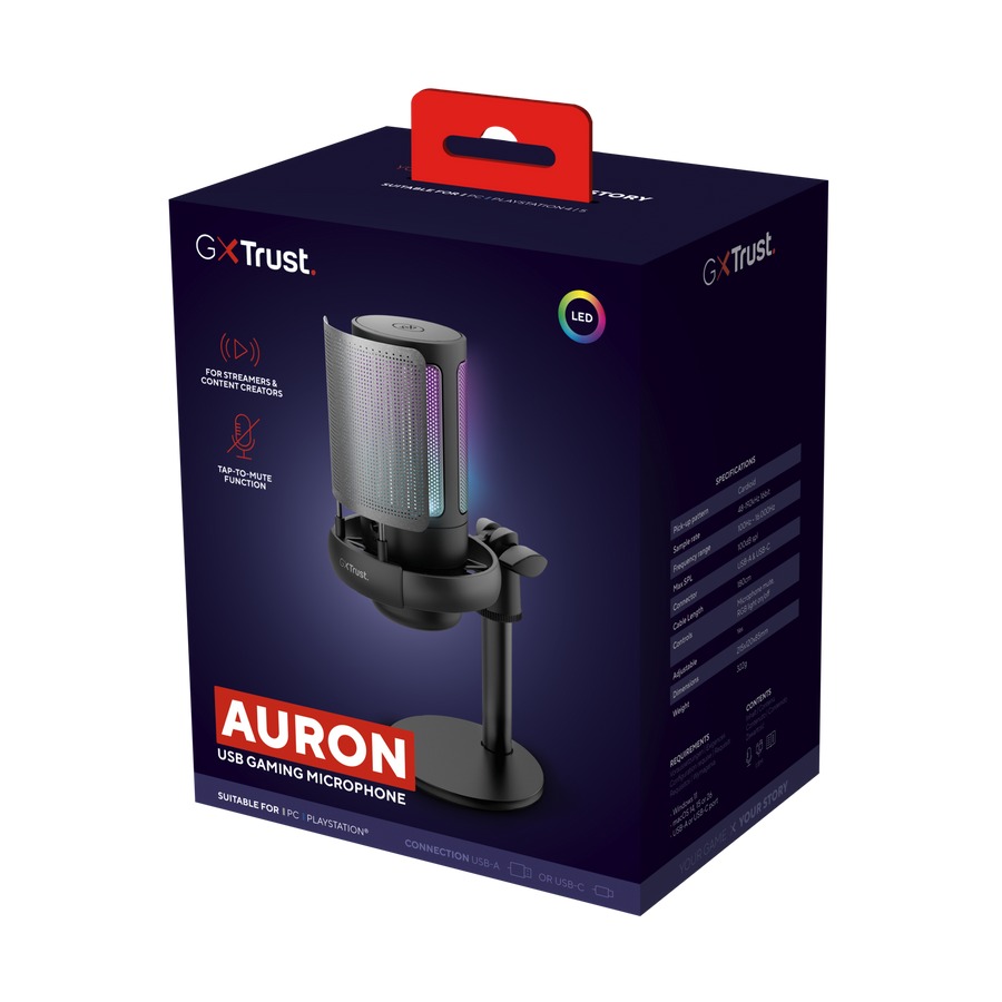 TRUST GXT238 AURON USB MICROPHONE BLK 