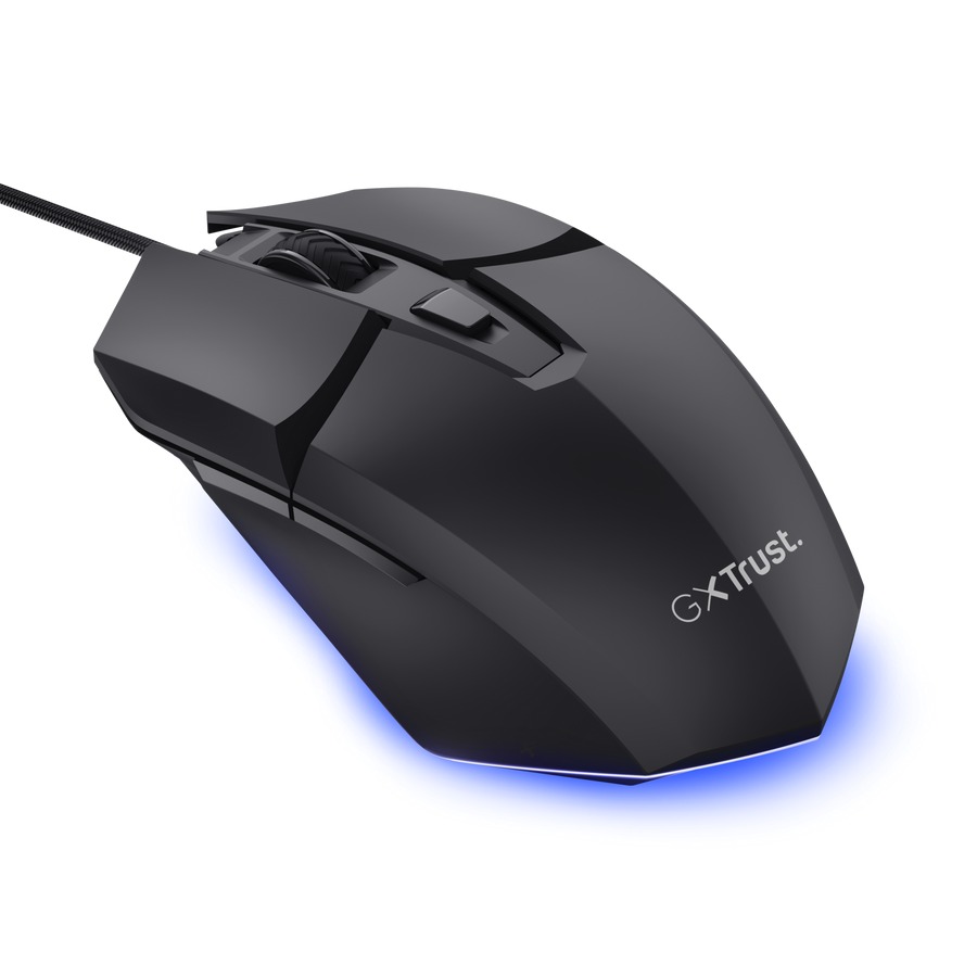 Trust GXT 121 Felox+/ Herná/ Optická/ Pre pravákov/ 10 000 DPI/ Drôtové USB-A/ Čierna 