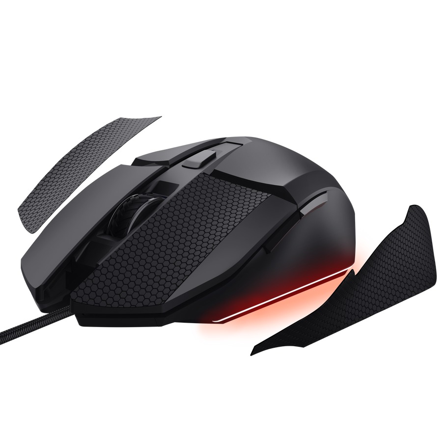 Trust GXT 121 Felox+/ Herná/ Optická/ Pre pravákov/ 10 000 DPI/ Drôtové USB-A/ Čierna 