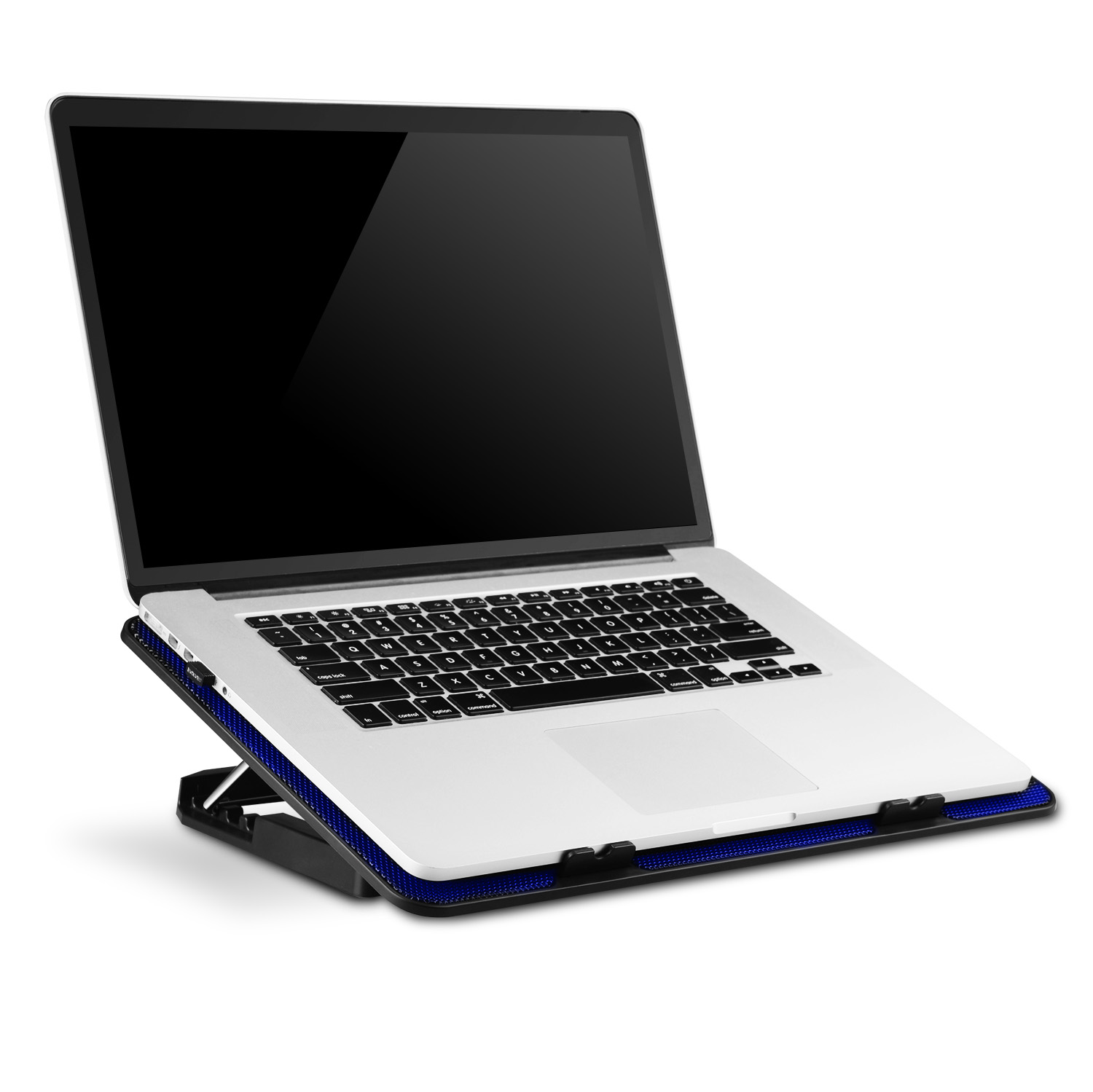 EVOLVEO A101, chladiaca podložka pre notebook, 2x ventilátor, modré podsvietenie 