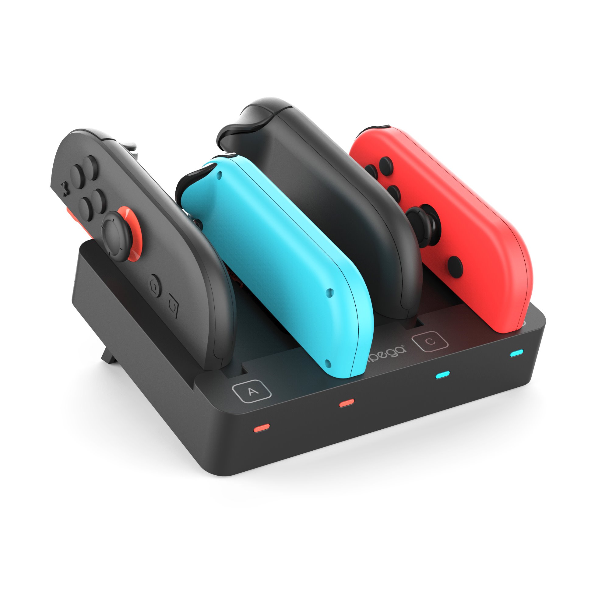 iPega SW2081 Nabíjacia Stanica pre JoyCon Ovládače Nintendo Switch 1/ 2 Black 