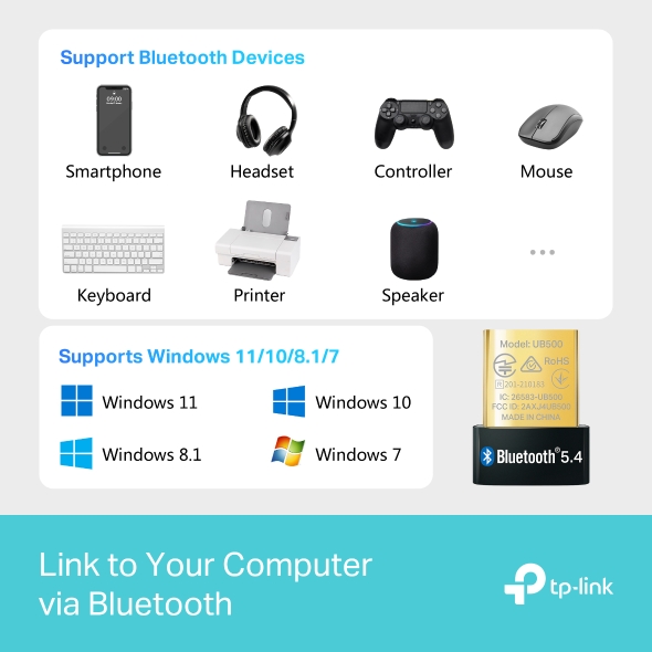 TP-Link UB600 Bluetooth 6.0 Nano USB adaptér 