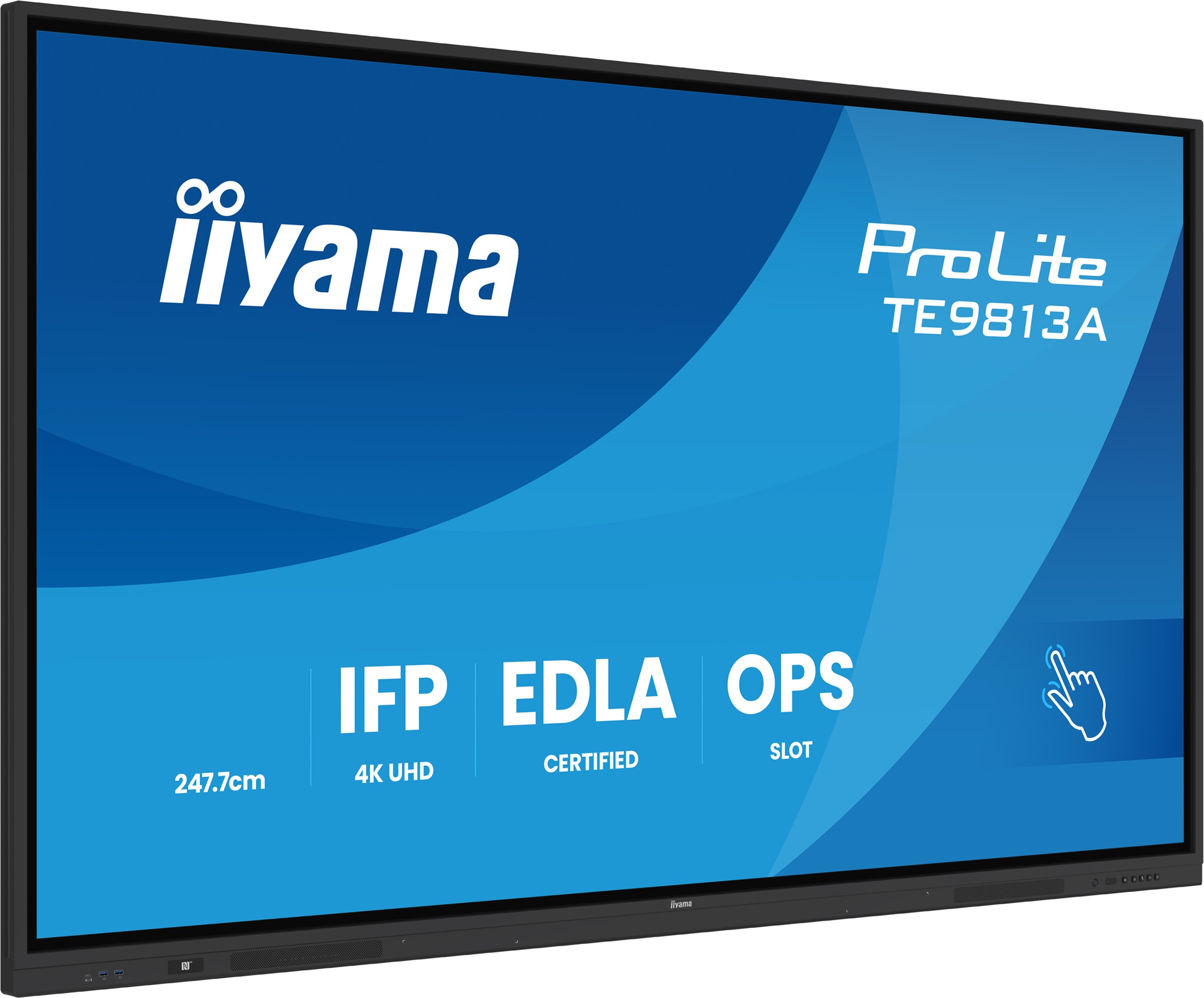 98" iiyama TE9813A-B2AG: IPS, 4K, 40P, EDLÁ 