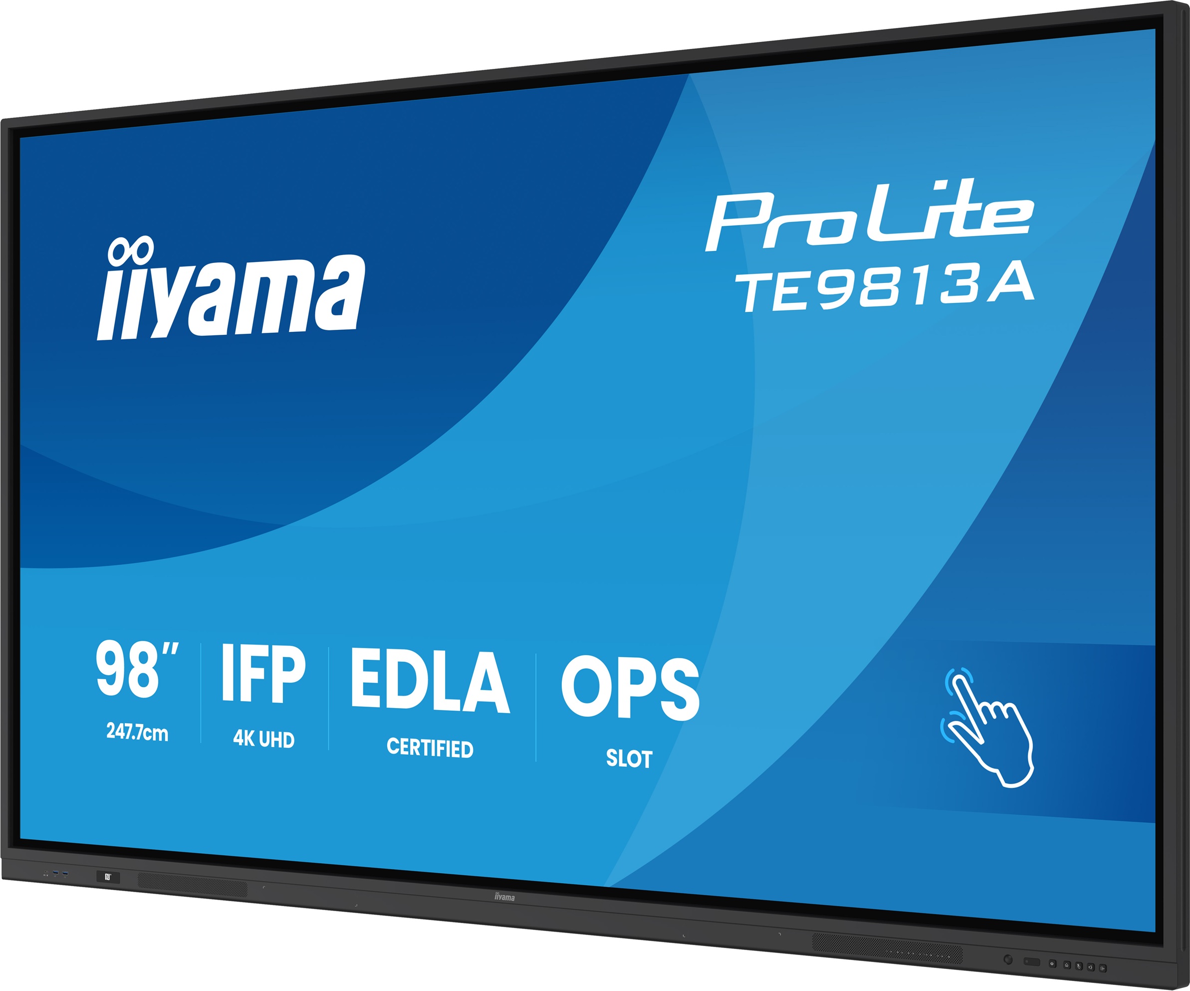 98" iiyama TE9813A-B2AG: IPS, 4K, 40P, EDLÁ 