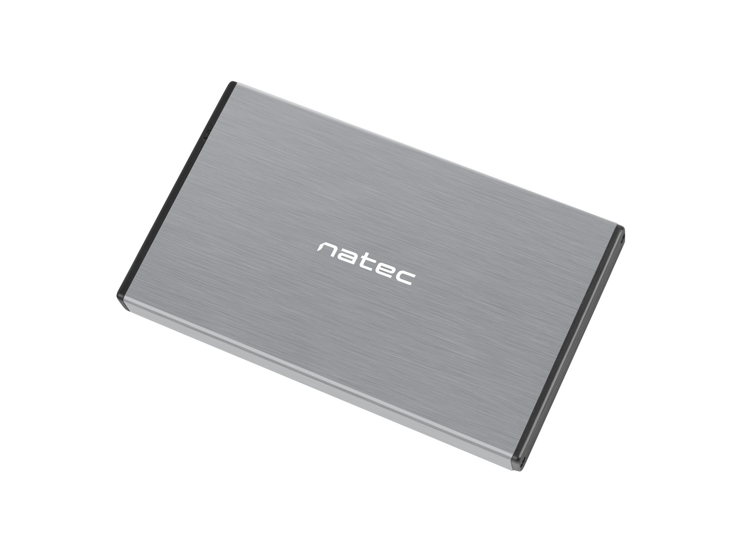 Externý box pre HDD 2, 5" USB 3.0 Natec Rhino Go, šedý, hliníkové telo 