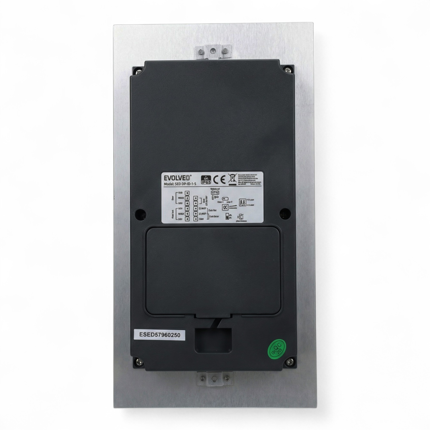 EVOLVEO DoorPhone ID-2, 2-drôtový videotelefón pre dva byty s RFID, odtlačkom prsta a podporou ONVIF ka 