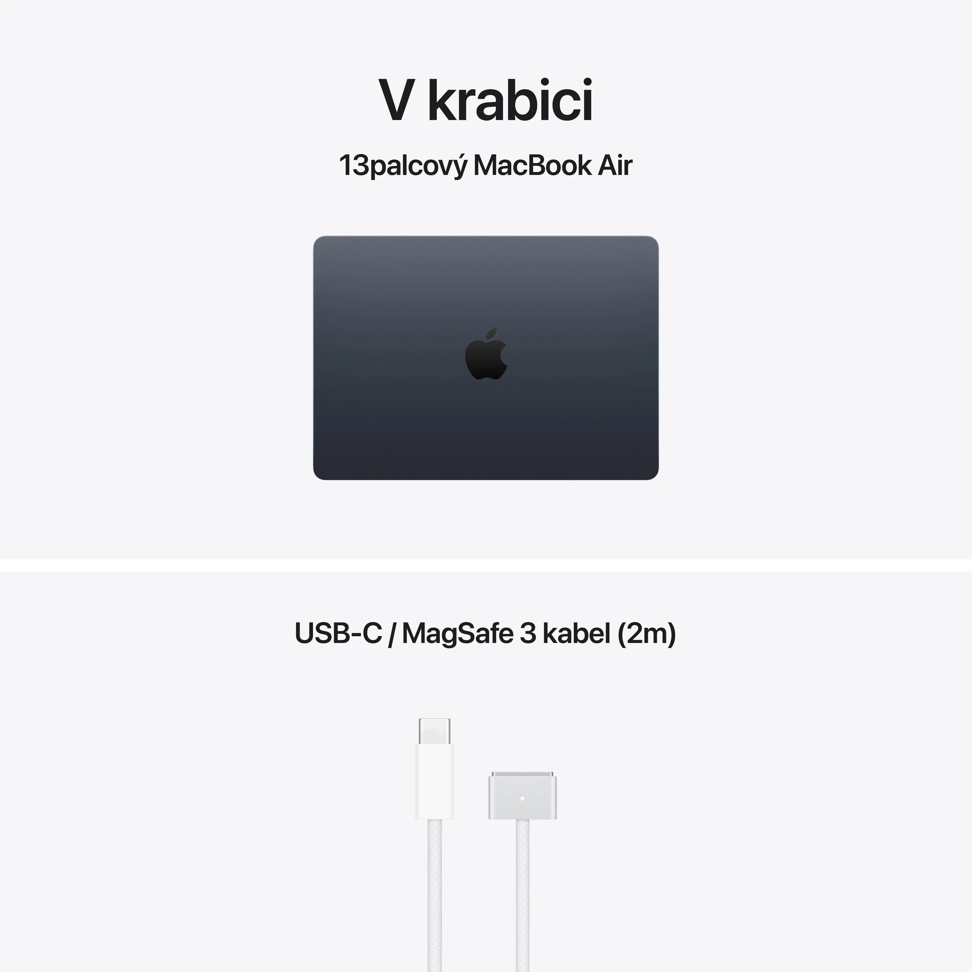 Apple MacBook Air 13"/ M5/ 13, 6"/ 2560x1664/ 24GB/ 1TB/ M5/ Tahoe/ Midnight/ 1R 