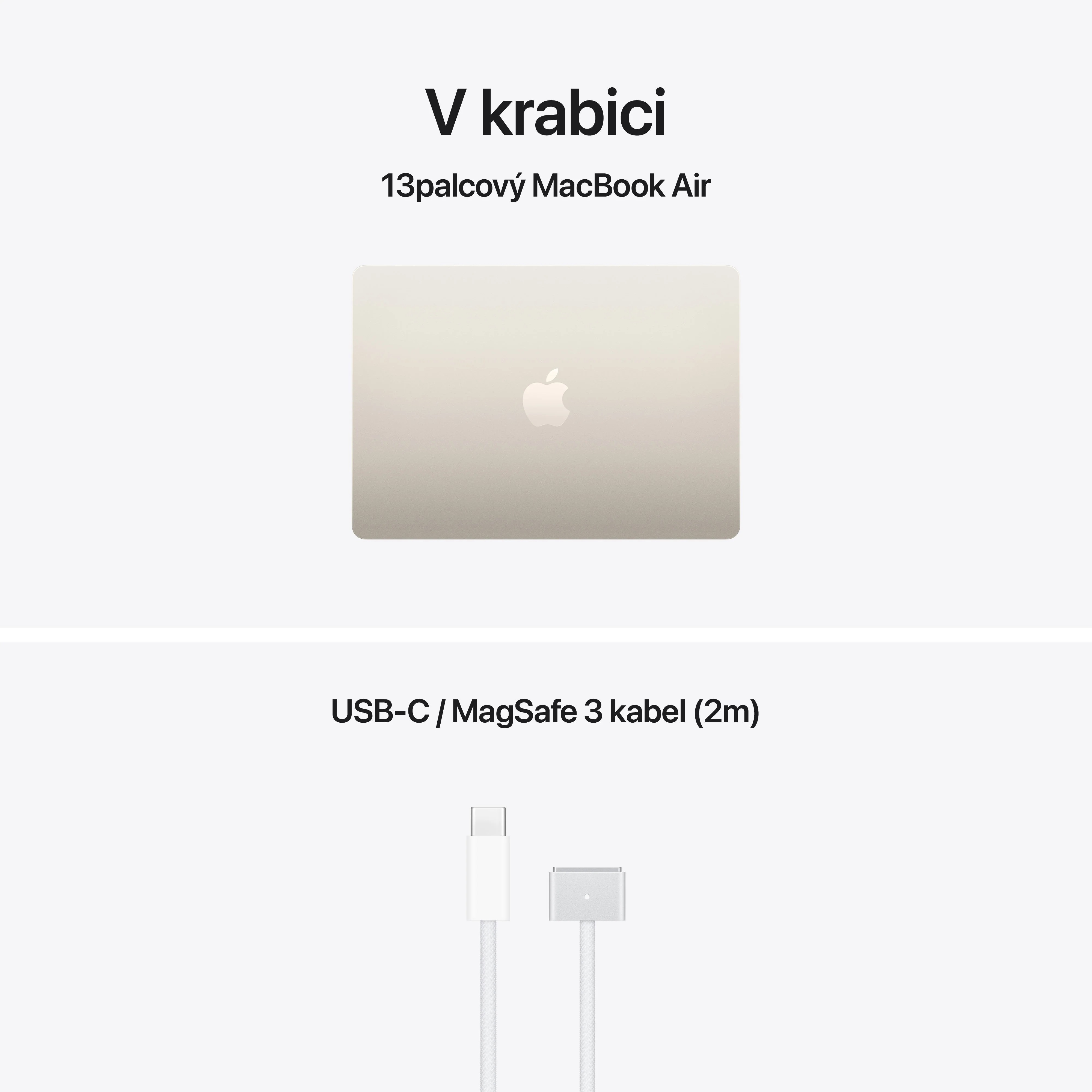 Apple MacBook Air 13"/ M5/ 13, 6"/ 2560x1664/ 24GB/ 1TB/ M5/ Tahoe/ Starlight/ 1R 