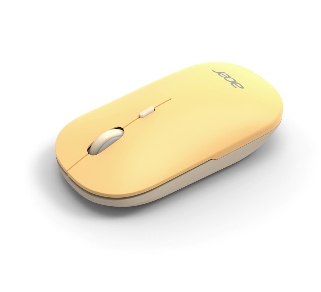 Acer AMR130/ Ergonomická/ Optická/ 1 600 DPI/ USB+BT/ Žltá 