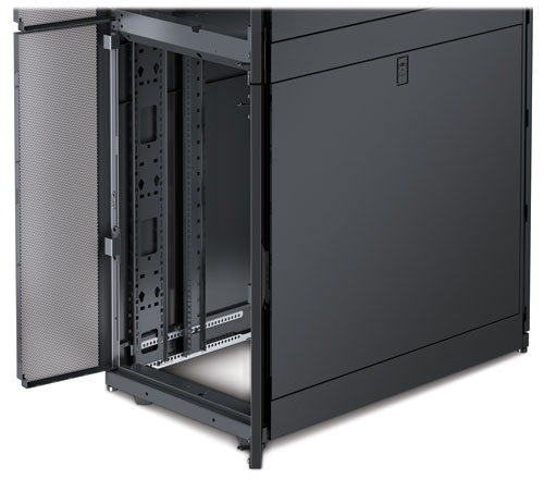 NetShelter SX Colocation 2 x 20U 600mm Widex1070mm Deep Encl w.Sides Black 